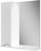 Шкаф с зеркалом Volna Pronto 60 белый (левый)