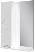 Шкаф с зеркалом Volna Pronto 50 белый (левый)