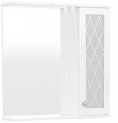 Шкаф с зеркалом Volna Milena 70 белый правый