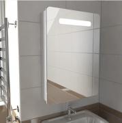 Шкаф с зеркалом Emmy Донна 70 правое, с подсветкой