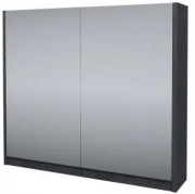 Шкаф с зеркалом Axus Джой 70 цемент