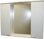 Шкаф с зеркалом для ванной СанитаМебель Лотос 101.1000