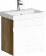 Тумба с умывальником Aqwella Smart 50 / SRT0105DB (дуб балтийский)