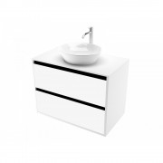 Тумба под умывальник ЗОВ Парма 70 / P70LWP0MWMC1B-LDSPW (белый матовый)