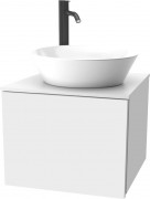 Тумба под умывальник ЗОВ Кито 50 / K50LW0MWMC-LDSPWС0 (белый матовый)