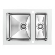 Мойка кухонная ZorG GS 6750-2 White