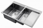 Мойка кухонная Aquasanita Steel LUNA 151N-L 78x50 Мойка кухонная Aquasanita Steel LUNA 151N-L 78x50