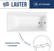 Ванна акриловая Lauter Seraphina 170x80 / 2112170R (с каркасом)