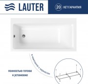 Ванна акриловая Lauter Seraphina 170x80 / 2112170L (с каркасом)