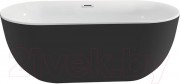 Ванна акриловая Aquatek Афина 170x78 AQ-144778Bl (черный, с ножками и сливом)