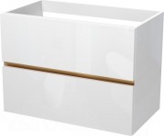 Тумба под умывальник ЗОВ Лира 100 / L100MW0MWGVG (белый глянец)