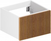 Тумба под умывальник ЗОВ Кито 40 / K40LW0MRMC (белый/тростник)