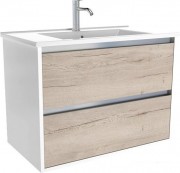 Тумба под умывальник ЗОВ Парма 70 / P70LWP0MWHMC1A (белый/белый галифакс)