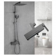 Душевая система Gappo G2417-9 оружейная сталь