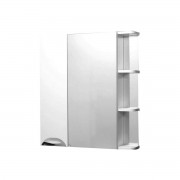 Шкаф с зеркалом для ванной СанитаМебель Камелия-12.80 Д3 (левый, белый)