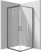 Душевой уголок Deante FUNKIA EVO KYC_D099P 90x90 прозрачное стекло / профиль титан