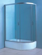 Душевой уголок Coliseum Сатрия T-100 L 100x80 (матовые стекла)