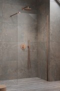Душевая стенка Radaway Walk-in Modo New II Brushed Copper 90x200 прозрачное стекло / профиль брашированная медь Душевая стенка Radaway Walk-in Modo New II Brushed Copper 90x200 прозрачное стекло / профиль брашированная медь