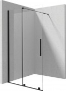 Душевая стенка Deante Prizma Walk-In KTJ_N39R 90x195 прозрачное стекло / профиль черный Душевая стенка Deante Prizma Walk-In KTJ_N39R 90x195 прозрачное стекло / профиль черный