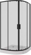 Душевой уголок Niagara NG-6807-08 100x100x190 (черный/прозрачное стекло)