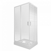 Душевой уголок Тритон Фьюжн А1 100x80 низкий поддон / стекла полосы