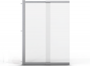 Душевая шторка Adema NFA 612-прозр 80x150 стекла прозрачные, профиль хром