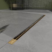 Душевой лоток Roxen Slim Gold 91060-90GB брашированное золото