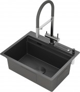 Кухонная мойка Roxen Stage 560250-60-BS 60x48 графит