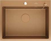 Кухонная мойка Roxen Snake 560220-60-BRS 60x48 брашированная бронза