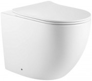 Унитаз приставной Abber Bequem AC1111TMW 36x56 сиденье Duroplast, микролифт, белый матовый (смыв торнадо) Унитаз приставной Abber Bequem AC1111TMW 36x56 сиденье Duroplast, микролифт, белый матовый (смыв торнадо)