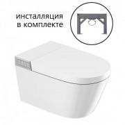 Электронный унитаз-биде Abber Bequem AC1120S 40x59 подвесной белый Электронный унитаз-биде Abber Bequem AC1120S 40x59 подвесной белый