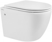 Унитаз подвесной Abber Bequem AC1103 56x37 сиденье Duroplast, микролифт, белый глянец