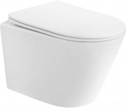 Унитаз подвесной Abber BEQUEM AC1102T 35,5x49 SoftClose белый (смыв торнадо)