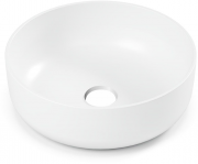 Умывальник Белюкс Турин 41x41 Solid Surface, белый матовый