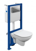 Унитаз подвесной с инсталляцией Cersanit City Co DPL EO Slim 64121