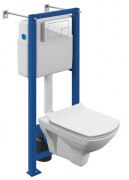 Унитаз подвесной с инсталляцией Cersanit Carina XL CO DPL EO 64119