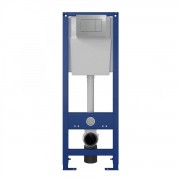 Инсталляция для унитаза Berges Atom 410 с кнопкой матовый хром