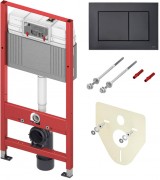 Инсталляция для унитаза Tece base kit с кнопкой черной 9400414 Инсталляция для унитаза Tece base kit с кнопкой черной 9400414