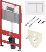 Инсталляция для унитаза Tece base kit с кнопкой белой 9400413 Инсталляция для унитаза Tece base kit с кнопкой белой 9400413