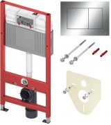 Инсталляция для унитаза Tece base kit с кнопкой хром 9400412