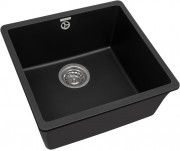 Мойка кухонная Zorg Fast 44 PREMIUM black metallic черный металлик
