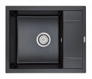 Мойка кухонная Paulmark Optimum PM216050-BLM 60x50 черный металлик