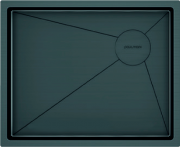 Мойка кухонная Paulmark Next-SKEW 580 PM885844-GM вороненая сталь