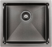 Мойка кухонная Paulmark Marx PM214844-GM вороненая сталь