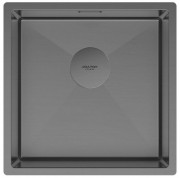 Мойка кухонная Paulmark Next 44 UNI PM214444-GM вороненая сталь