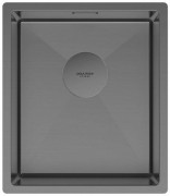 Мойка кухонная Paulmark Next 38 UNI PM213844-GM вороненая сталь