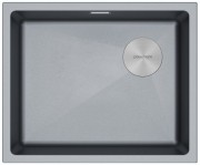 Мойка кухонная Paulmark LUMI LU55SK-GRM серый металлик