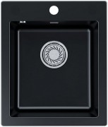 Мойка кухонная Paulmark Kante 40 PM104249-BLM черный металлик