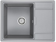Мойка кухонная Paulmark FLUGEN 50-650 PM216550-GRM серый металлик Мойка кухонная Paulmark FLUGEN 50-650 PM216550-GRM серый металлик