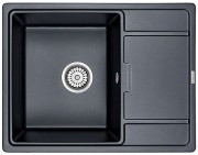 Мойка кухонная Paulmark FLUGEN 50-650 PM216550-BLM черный металлик Мойка кухонная Paulmark FLUGEN 50-650 PM216550-BLM черный металлик